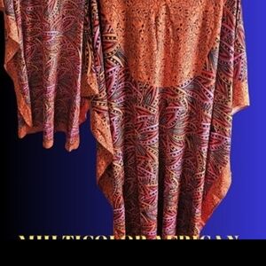 Multicolor Patterned Kaftan